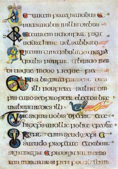 Decorated Text Page, 800 AD by Unbekannt