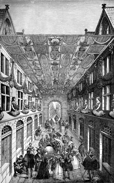Decoration of the Notre Dame Bridge, Paris, for the Entry of Charles IX of France by Unbekannt