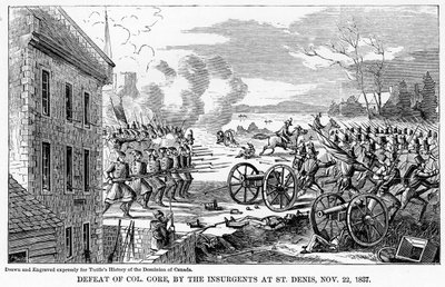 Defeat of Colonel Gore, by the Insurgents at St Denis, 22 November 1837 by Unbekannt