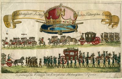 Depiction of the Royal Bohemian Crown: Presentation of the Entry of the Royal Bohemian Crown by Unbekannt