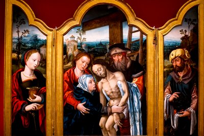 Descent from the Cross, Attributed to Peter Coeck van Aelst by Unbekannt