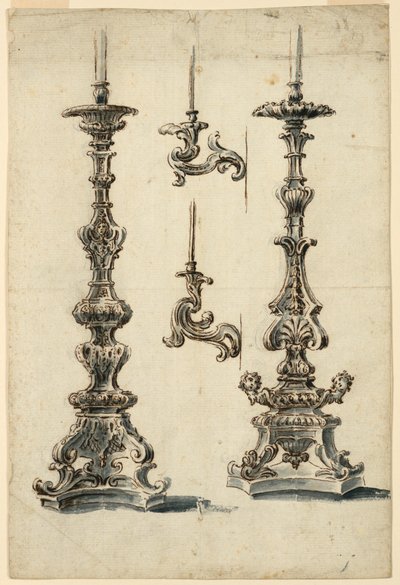 Designs for Altar Candlesticks and Candle Brackets by Unbekannt