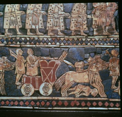 Detail of the Standard of Ur, showing a Sumerian War-Chariot by Unbekannt