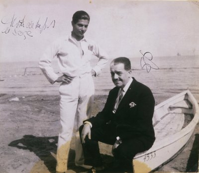Diaghilev and Lifar by Unbekannt