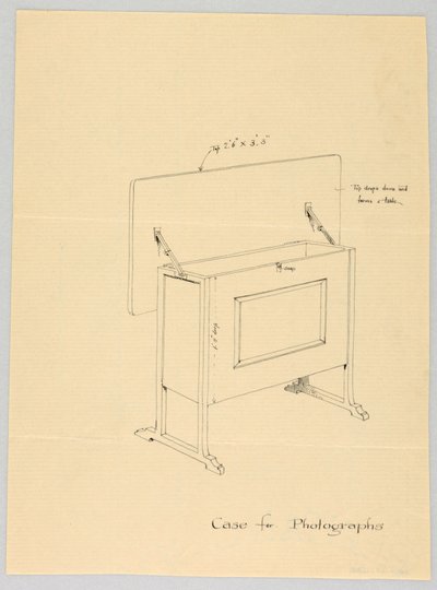 Design for Tilt-Top Case for Photographs by Unbekannt