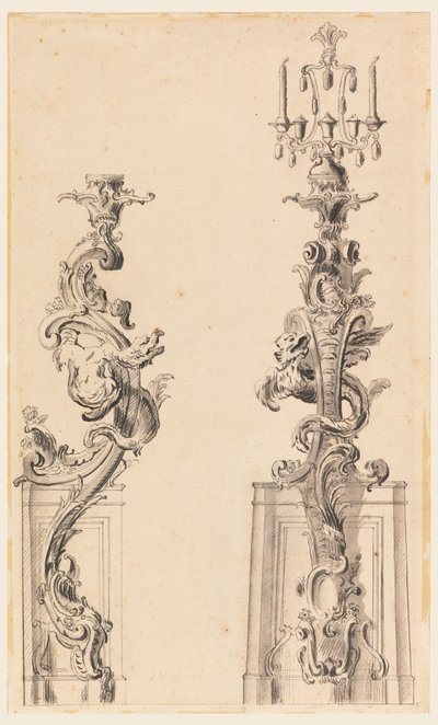 Design for a Candle Bracket by Unbekannt