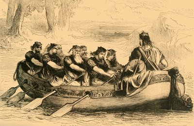 Edgar the Pacific Being Rowed Down the River Dee by Eight Tributary Princes by Unbekannt
