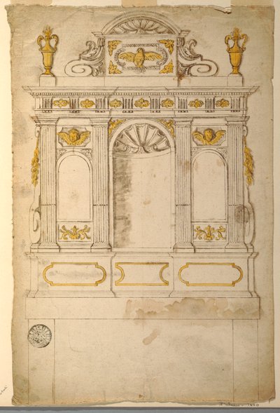 Elevation of an Altar Retable for a Project by Unbekannt