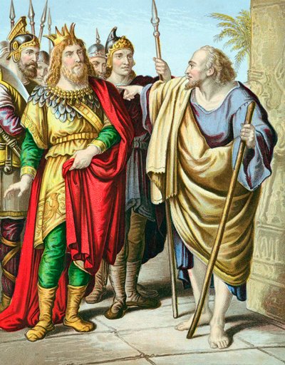 Elijah, Old Testament Prophet, Rebuking Ahab by Unbekannt