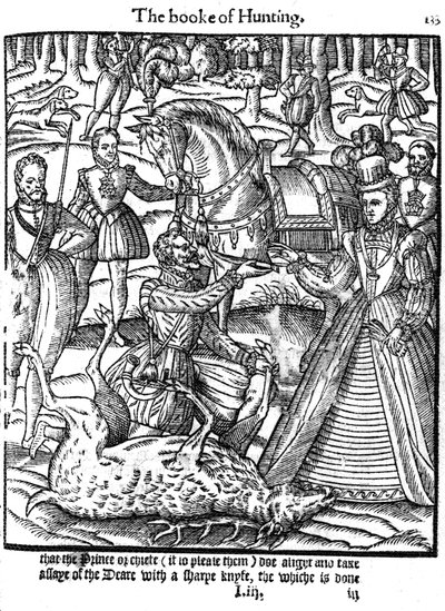 Elizabeth I Performing the Ceremony of Assaying the Stag by Unbekannt
