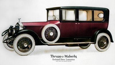 Enclosed Drive Rolls-Royce Limousine with Partition Behind the Driver by Unbekannt
