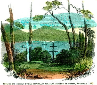 English and Russian burial-ground, at Nagasaki, secured by treaty by Unbekannt