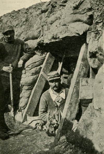 Entrance to a Sap along the French Front, First World War by Unbekannt