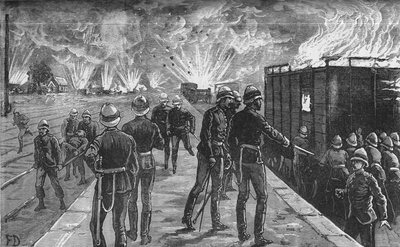 Explosion at Cairo Railway Station: Bursting of Shells and Ammunition by Unbekannt