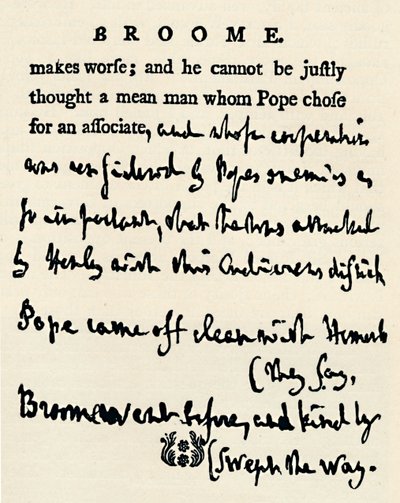 Facsimile of a corrected proof by Johnson of his Lives of the Poets by Unbekannt