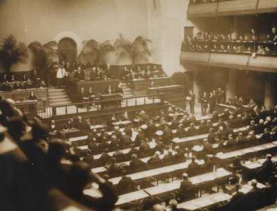 First Meeting of the League of Nations, November 15, 1920 in Geneva, 1920 by Unbekannt