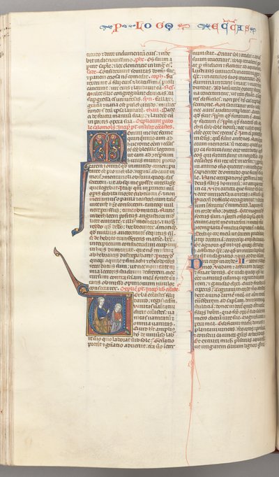 Ecclesiastes, Historiated Initial V, Solomon Teaching, c. 1275-1300 by Unbekannt