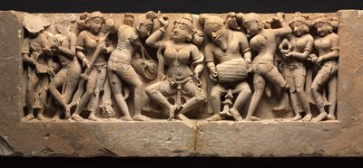 Frieze with Dancer and Musicians by Unbekannt