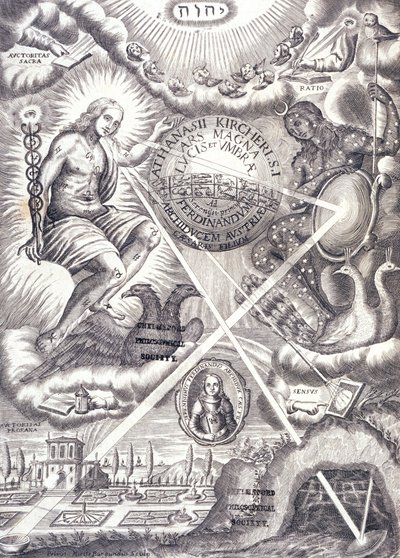 Frontispiece from Athanasius Kircher