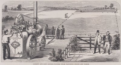 Garrett & Sons Double-Cylinder Steam Ploughing Engine and Tackle by Unbekannt