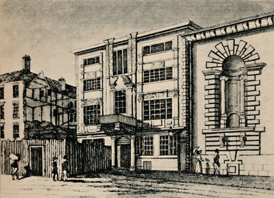 General Post Office - Showing Buildings Adjoining Lloyds Coffee House by Unbekannt