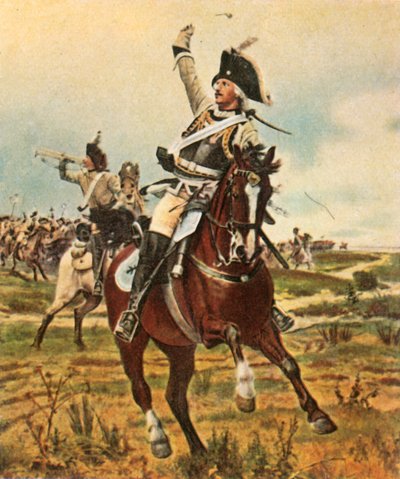 General Seydlitz gives the signal to advance at Rossbach, 5 November 1757, 1936 by Unbekannt