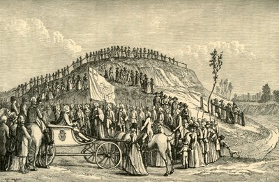 George III and Queen Charlotte at Eton Montem by Unbekannt