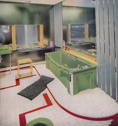 Glass and Tile in the Modern Bathroom by Unbekannt