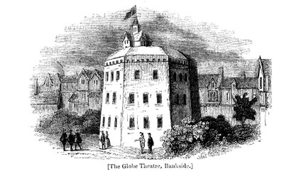 Globe Theatre, Bankside, Southwark, London, as it appeared by Unbekannt