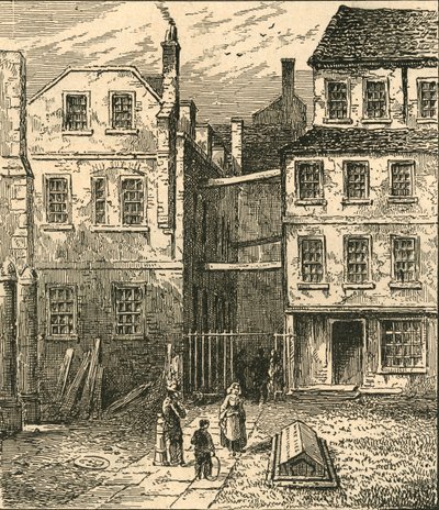 Goldsmiths Tomb in 1860 by Unbekannt
