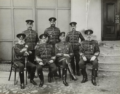 Grand Duke Nicholas Nikolaevich the Elder of Russia, Prince Vasilchikov and Count Voron by Unbekannt