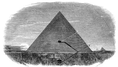 Great Pyramid of Cheops at Giza being used as an astronomical observatory by Unbekannt