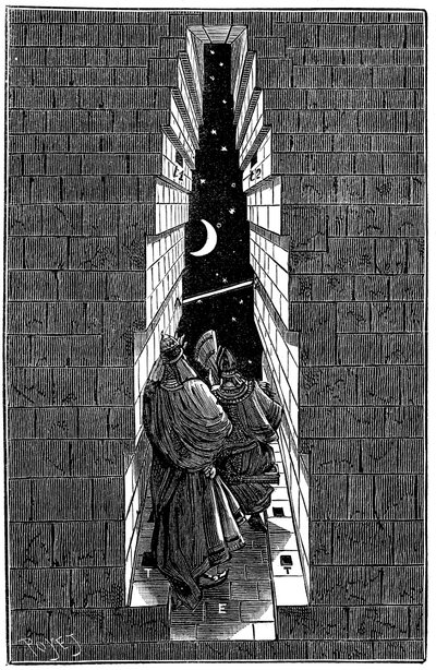 Great Pyramid of Cheops at Giza Being Used as an Astronomical Observatory, 1891 by Unbekannt