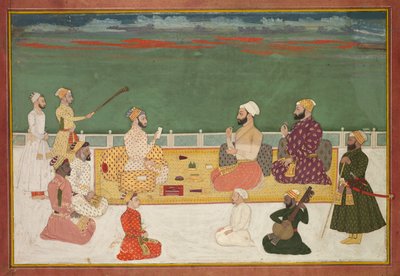 Group Portrait of Rajas Surrounded by the Courtly Retinue by Unbekannt