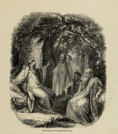 Group of Archdruids and Druids From the book Old England: A Pictorial Museum by Unbekannt