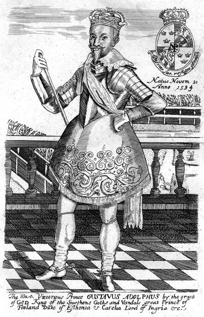 Gustavus Adolphus, King of Sweden by Unbekannt
