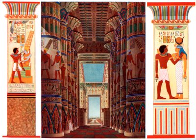 Hall of Columns in the Great Temple of Karnak, Egypt by Unbekannt