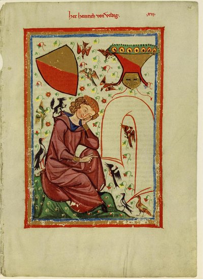 Heinrich von Veldeke From the Codex Manesse by Unbekannt