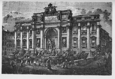 History of Ancient Rome. Trevi Fountain by Unbekannt