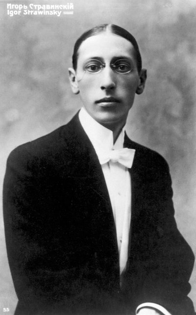 Igor Stravinsky, Russian-born Composer, as a Young Man by Unbekannt
