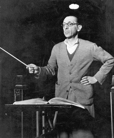 Igor Stravinsky, Russian-born composer by Unbekannt