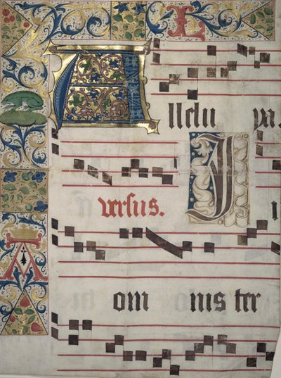 Illuminated Capitals and Border by Unbekannt