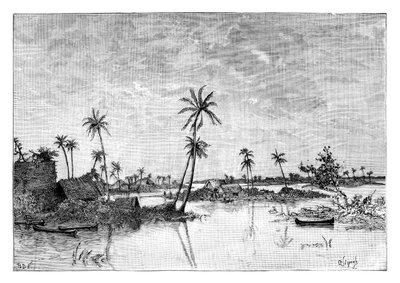 Indian settlement on the Islands of San Blas Bay, c1890 by Unbekannt