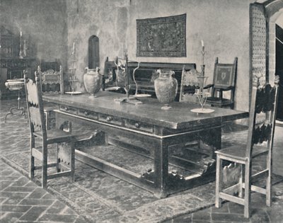 Interior, Palazzo Davanzati - With 15th Century Table from Parma or Modena District by Unbekannt