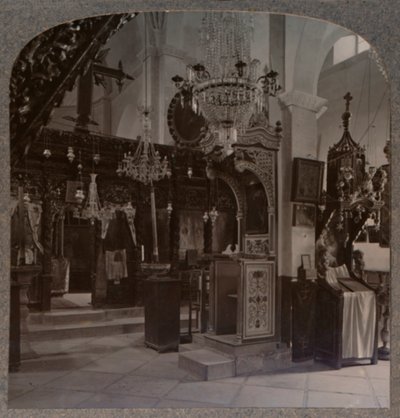 Interior of the Synagogue Where Christ Preached, Nazareth, c1900 by Unbekannt