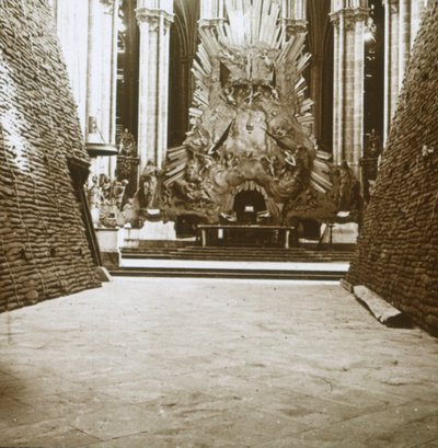 Interior of the Cathedral, Amiens, Northern France by Unbekannt