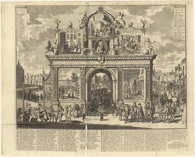 Investment schemes: Memorial arch erected at the burial place of ruined shareholders by Unbekannt