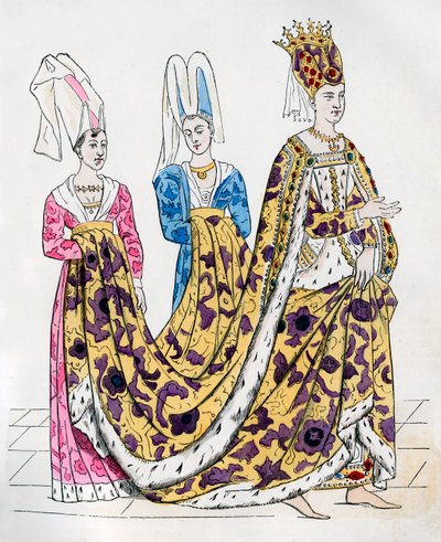 Isabeau of Bavaria, Queen Consort of Charles VI of France by Unbekannt