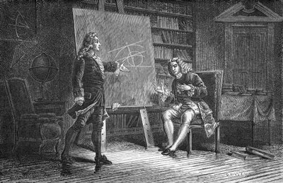 Jean and Jacques Bernoulli Working on Geometrical Problems by Unbekannt