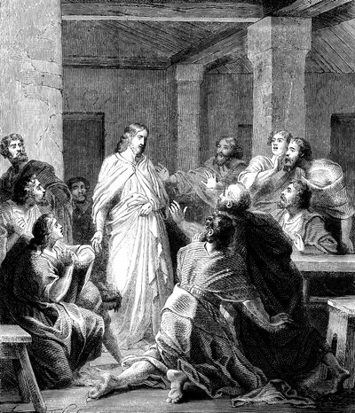 Jesus Christ Appearing to His Disciples After His Resurrection by Unbekannt